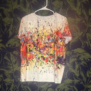 Vibrant Splatter Short Sleeve Tee